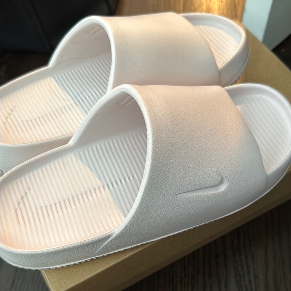 Nike Light Pink Slide Sandals